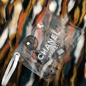 Chanel clear Make Up bag